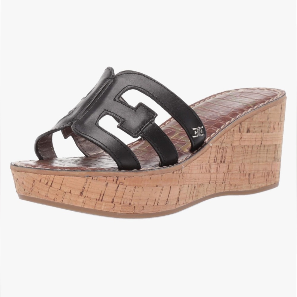 Sam Edelman Regis Leather Slip-On Wedge Sandal Women's Size 9.5 (NWT) - Picture 14 of 16